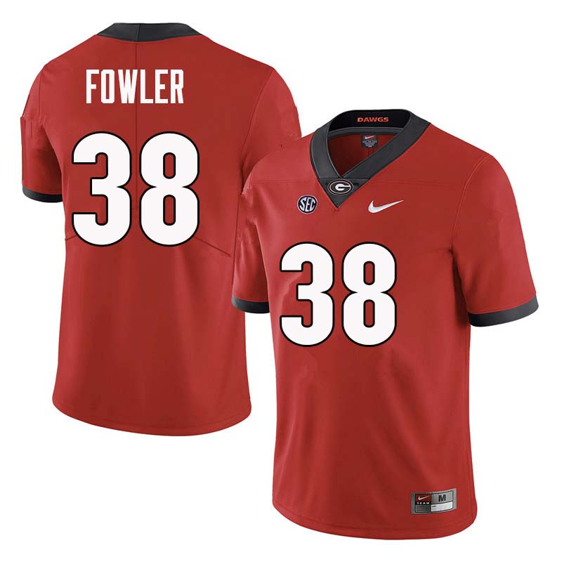 Men Georgia Bulldogs #38 Trent Fowler College Football Jerseys Sale-Red - Click Image to Close